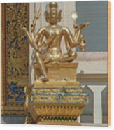 Wat Phrom Chariyawat Phra Ubosot Brahma Image Dthns0121 Wood Print