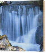 Waterfall At Dow Gardens, Midland Michigan Wood Print