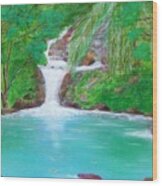 Waterfall Wood Print