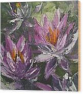 Waterlilly Wood Print