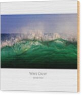 Wave Crest Wood Print