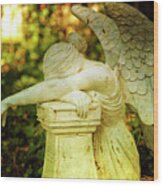 Weeping Angel Wood Print