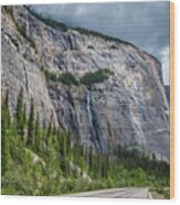 Weeping Wall Banff National Park Wood Print