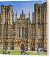Wells Cathedral, Somerset Uk Wood Print