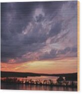 West Thompson Lake Spring Sunset Wood Print