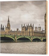 Westminster Bridge London Wood Print