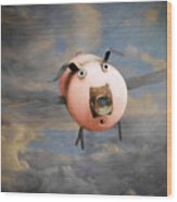 When Pigs Fly Wood Print