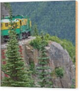 White Pass Train Alaska - Canada Wood Print