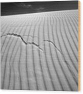 White Sands Cracked Wood Print