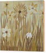 Wild Flowers Wood Print