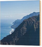 Wild Na Pali Coast Wood Print