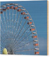 Wildwood Ferris Wheel Wood Print