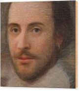 William Shakespeare Wood Print
