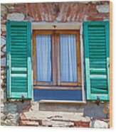 Window Of Umbria Wood Print
