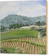 Wine Country Wood Print