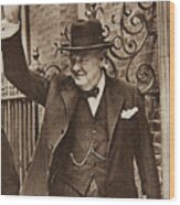 Winston Churchill Wood Print