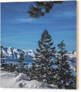 Winter In Lake Tahoe Wood Print