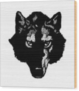 Wolf Tee Wood Print