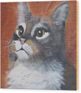 Wonder Cat Wood Print