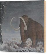 Wooly Mammoth......10,000 Years Ago Wood Print