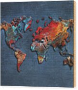 World Map 2020 Wood Print