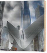 Wtc Oculus - Freedom Tower Wood Print