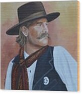 Wyatt Earp Wood Print