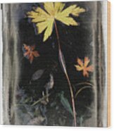 Yellow Leaf Wood Print