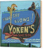 Yoken's Sign, Nh Wood Print