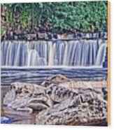 Yorkshire Dales Waterfall Wood Print