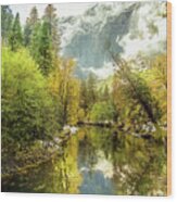 Yosemite - Merced River In Autumn Wood Print