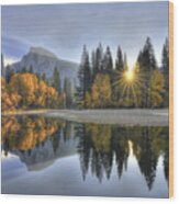 Yosemite Reflections Wood Print