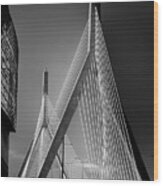 Zakim Bridge 3 - Boston Wood Print