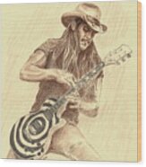 Zakk Wylde Wood Print