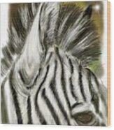 Zebra Digital Wood Print