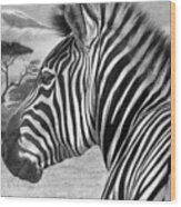 Zebra Wood Print