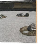 Zen Garden Wood Print