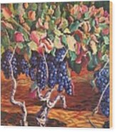 Zinfandel Grape Zanies Wood Print