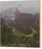 Zion Canyon Wood Print