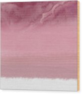 Abstract Blush Pink Watercolor #1 Wood Print