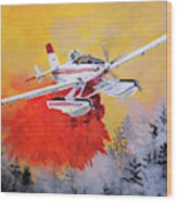 Air Tractor 802 Fire Boss #1 Wood Print