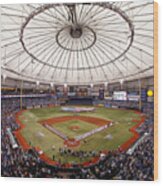 Baltimore Orioles V Tampa Bay Rays #1 Wood Print