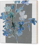 Blue Bouquet I #1 Wood Print