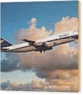 Boeing 747-436 - Boac #1 Wood Print