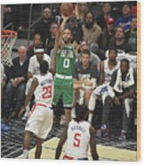 Boston Celtics V La Clippers Wood Print