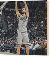 Brooklyn Nets V San Antonio Spurs Wood Print