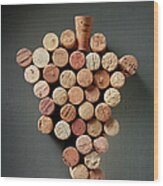 Bunch Of Wine Corks #1 Wood Print