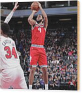 Chicago Bulls V Sacramento Kings #1 Wood Print