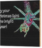 Christmas Star Light 26762 Ge Wood Print