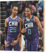 Detroit Pistons V Charlotte Hornets #1 Wood Print